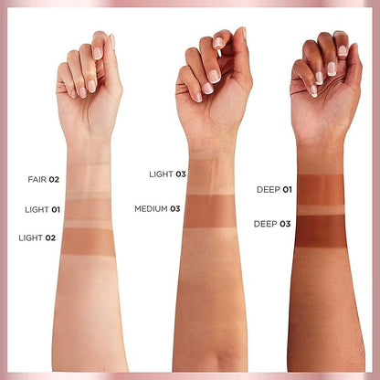 L'Oreal Paris Skin Paradise Water-infused Tinted Moisturizer with Broad Spectrum SPF 19 sunscreen lightweight, natural coverage up to 24h hydration for a fresh, glowing complexion, Light 02, 1 fl oz