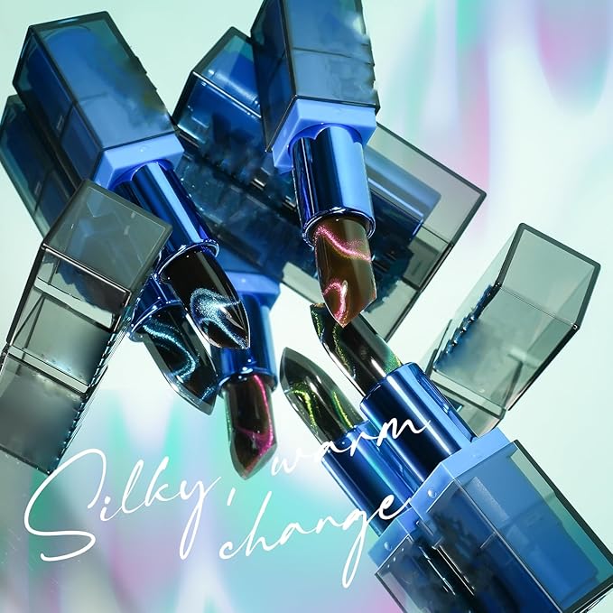 Color Changing Lipstick, Labial Cambia De Color De Cat's Eye PH-changing Lip, Tinted Lip Balm, Long Lasting 24 Hours Moisturizing Glossy Shine Lip Gloss for Women, 01# EUPHORIA