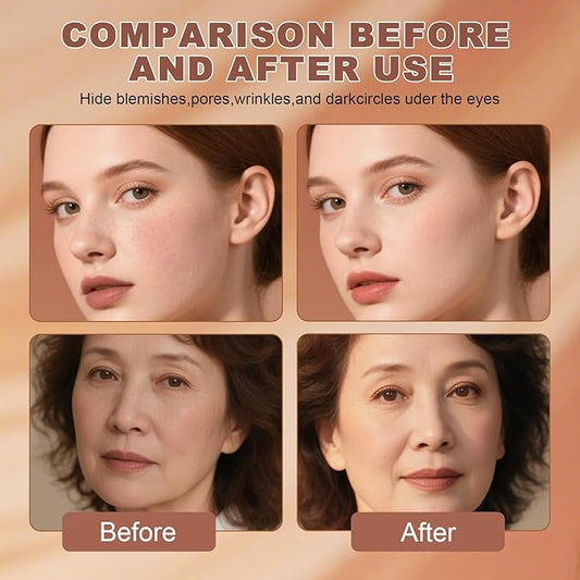 Flawless Finish Foundation,Natural Look,Lightweight and Full-Coverage Foundation Matte Base for All Skin Types,1.0 fl.oz/30ml