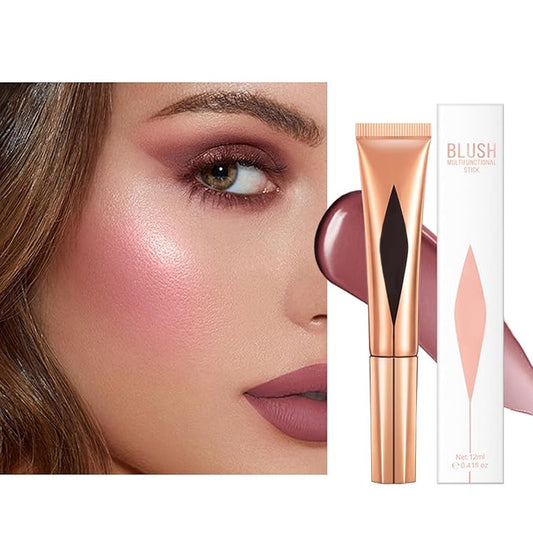 Concealer Stick,Contour Stick Makeup Liquid Highlight and Contour Wand,Cream Contour Stick with Soft Cushion Applicator,Foundation Highlight Makeup Bronzer Stick for Face