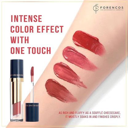Forencos Tattoo Clair Velvet Lip Stain/Tint, Korean Long-Lasting, High Pigment, Weightless, Waterproof (20 ZINNIA)