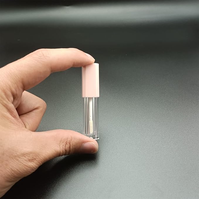 Mini Lip Gloss Tubes Empty With Wand Diy Lipgloss Making Kit For Small Businesses Pink Cute Containers Empty Lip Balm Tubes（16PCS)