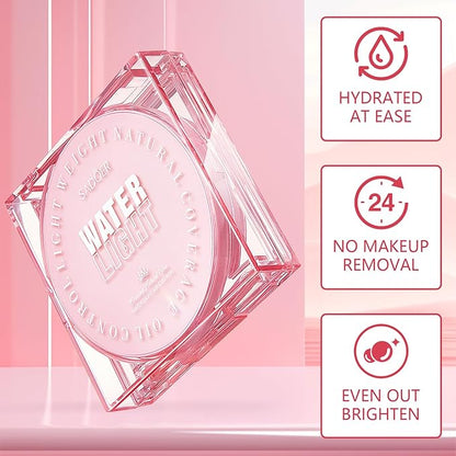 Hydra Air Cushion Foundation, Long-Lasting Moisturizer,Glow Finish, Face Contouring Concealer, Brighten Skin Tone