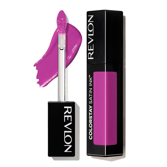 Revlon ColorStay Satin Ink Liquid Lipstick, Longwear Rich Lip Colors, Formulated with Black Currant Seed Oil, 011 Own It, 0.17 fl oz