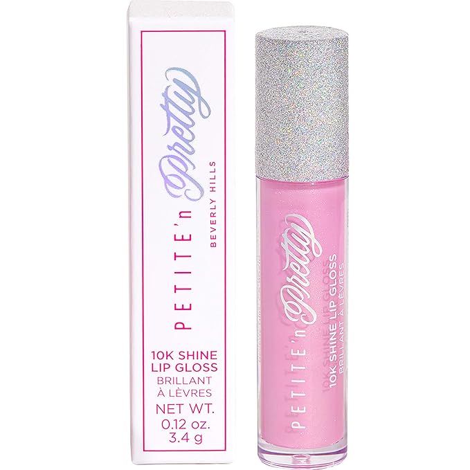 Petite 'N Pretty 10K Shine Lip Gloss for Girls (Gia Pink) - Makeup for Kids, Tweens, Teens - High Shine, Soft, Hydrating, Lightweight, Made in the USA