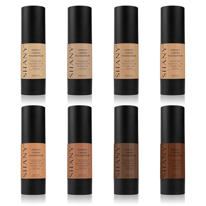 SHANY Perfect Canvas Liquid Foundation - Paraben Free/Talc Free/Oil Free - 30ml - DC1