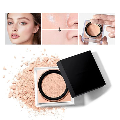 Setting Powder, Loose Baking Powder, Natural Matte Finish Oil Control (Light, 0.71Oz)