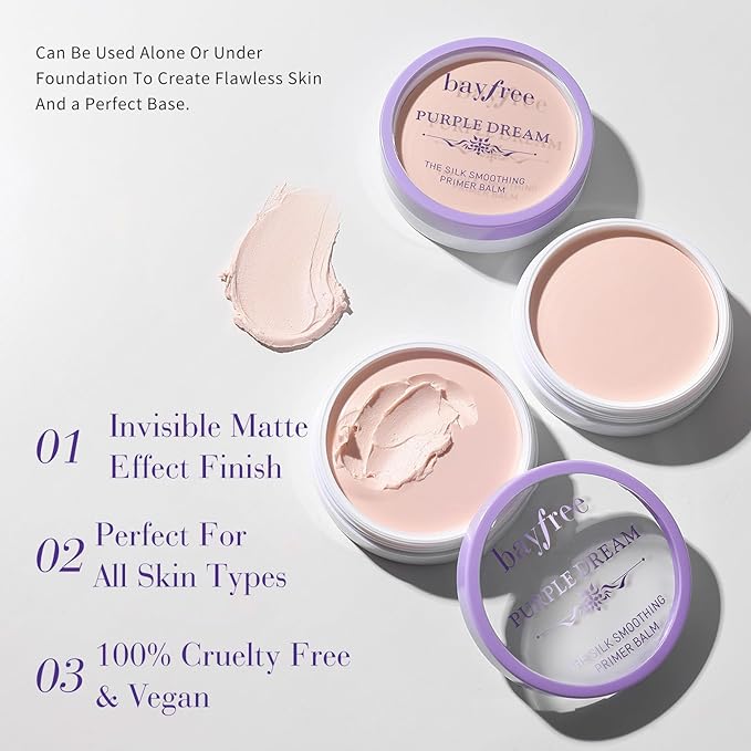 Silk Smoothing Primer Balm, Poreless Primer for Smooth & Flawless Skin, Soft Texture, Matte Finish & Cica Tiger Grass Color Correcting Treatment, Tinted Moisturizer for Face, Reduces Redness