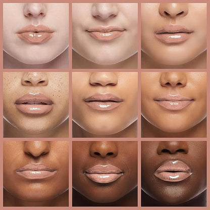 Palladio Lip Gloss, Pink Candy, Non-Sticky Lip Gloss, Contains Vitamin E and Aloe, Offers Intense Color and Moisturization, Minimizes Lip Wrinkles, Softens Lips with Beautiful Shiny Finish