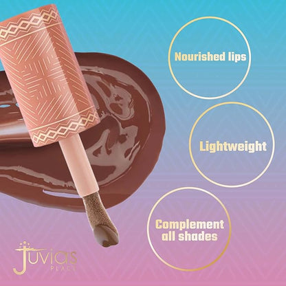 Juvia's Place Nubian Earth Lip Reflect Lip Gloss Nubian Nude - Non-sticky Lip Makeup, Hydrating Lip Gloss, Tinted Lip Gloss, Shine & Glow Lip Makeup, Beauty & Personal Care Products for Lips