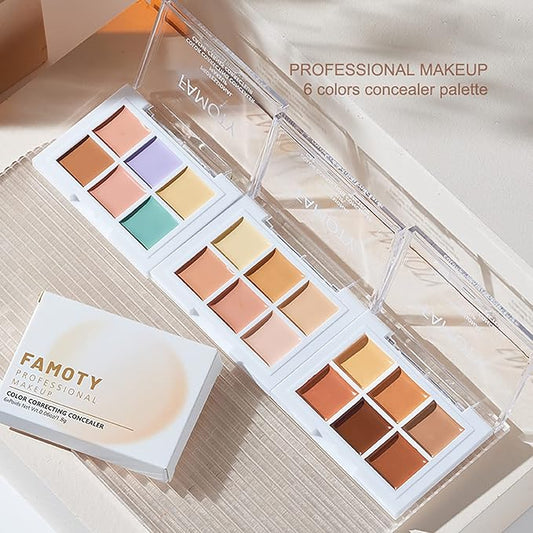Professional Makeup Cream Contour Palette, Joyeee 18 Colours Concearler Full Coverage & Makeup Brush Set Contour Concearler Palette Contouring Face Make Up Gift for Women Girls