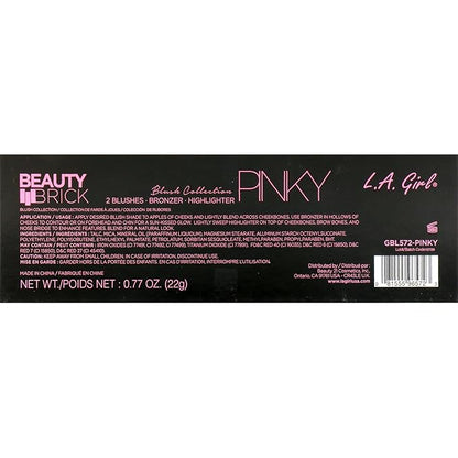 L.A. Girl Beauty Brick Blush Collection, Pinky GBL572