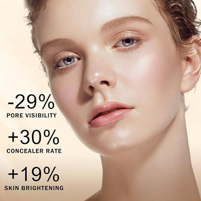 AIUEO Magic Minerals Airbrush Foundation Silk Smooth Airbrush Spray Foundation Full Coverage Flawless Setting Spray Makeup-Nude