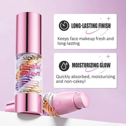 3 In 1 Primer for Face Before Makeup,Transparent Daily Moisturizer Cream,One Step Oil Control Skin Tone Correcting Makeup Primer,Moisturizer Face for All Skin Types