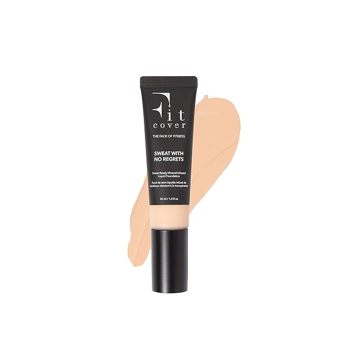 Sweat-Proof Liquid Foundation - Long-Lasting, Buildable, Matte Finish, SPF 15+, Mineral-Infused, Non-Comedogenic, Lightweight, 24-Hour Coverage, Vegan Make Up (Naked)