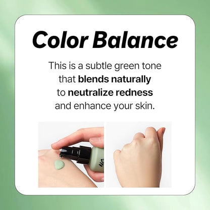 TOUCH IN SOL No Poreblem Redness Correcting Base Primer- Pore Minimizing Green Toned Makeup Base - Tone Neutralizing before Foundation - Minimize Rosacea, Redness 1.01 fl.oz.