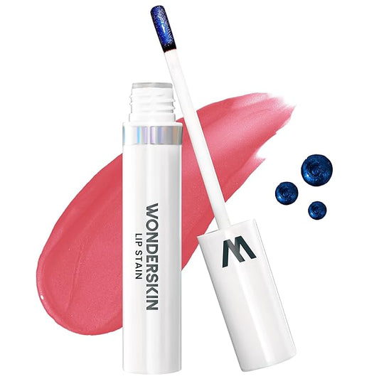 Wonderskin Wonder Blading Lip Stain Peel Off Masque - Long Lasting, Waterproof and Transfer Proof Pink Lip Tint, Matte Finish Peel Off Makeup (Romance Masque)