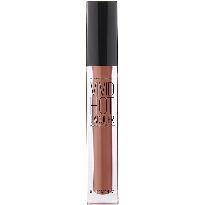 Maybelline New York Color Sensational Vivid Hot Lacquer Lip Gloss, Charmer, 0.17 fl. oz.