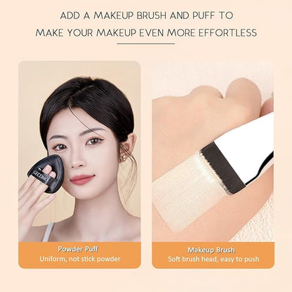 Color Changing Foundation 4 in 1 Medium Full Coverage Concealer Foundation，Match Cosmetics Foundation-Light Spectrum with SPF 50+，Oil Control & Longwearing & Waterproof for Concealer Makeup (1PCS)