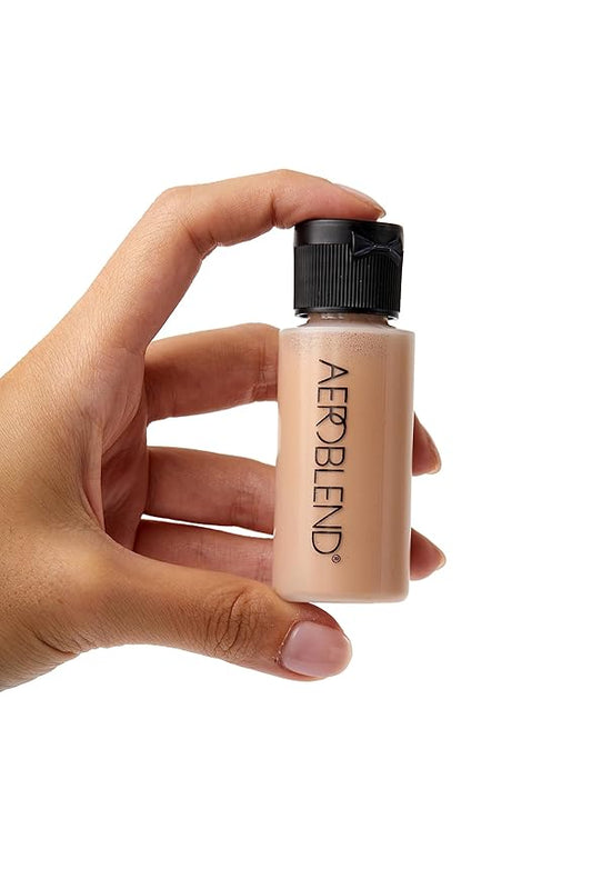 AEROBLEND Airbrush Foundation Makeup (N10) Professional, Water-Based, Buildable, Long-wearing, For all skin types, 1 oz