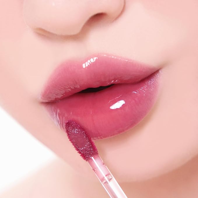 Glacé Lip Tint 09 Plum Tea&Lip Liner Special Set Gift for Her Have a Plumped-Looking Lips with Blendable Lip Liner