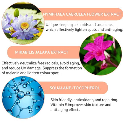 Bowitzki Lip Oil Lip Glow Gloss Hydrating Transparent Tinted Nourishing Long Lasting Lip Balm Care Moisturizing Repairing Lightening Lip Lines Blue lotus Tocopherol Squalane (Berry)