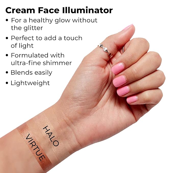 Cream Highlighter – Face Glow & Illuminator – 2 g (0.07 oz) (Halo)
