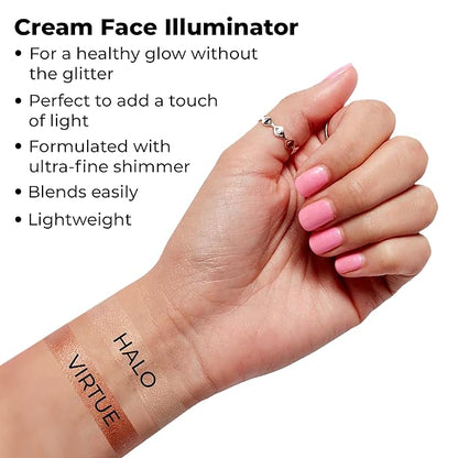 Cream Highlighter – Face Glow & Illuminator – 2 g (0.07 oz) (Halo)