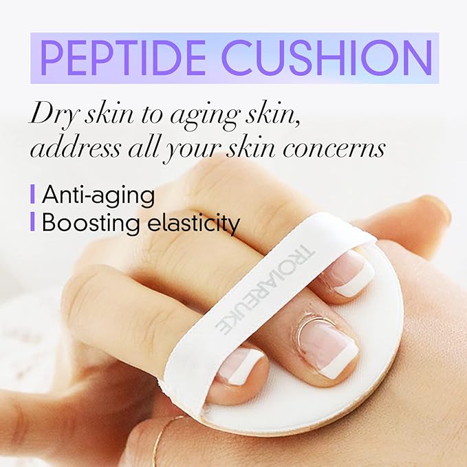 TROIAREUKE Seoul "Bridal" Cushion Foundation(#21, Pink Beige), Korean Cushion Foundation, K-Beauty, Hydrating, Long-lasting, Lightweight, Natural Finish, Anti-Aging, Moisture, Whitening, SPF 50+