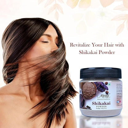 100% Natural Shikakai Powder | (3.5 Oz) Pure Shikakai Powder for Hair care -Cleansing & Conditioning | Hair Pack for Hair Growth | Herbal Shikakai Powder DIY Ayurvedic Hair Mask