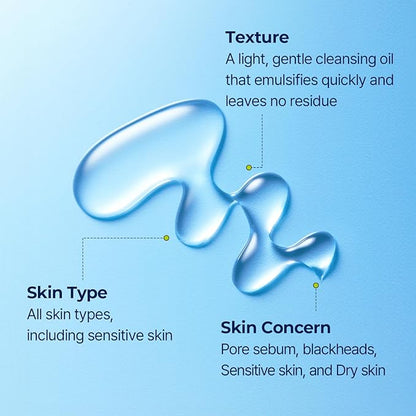 Torriden DIVE IN Cleansing Oil 200ml (6.76 fl.oz.) | Hydrating Deep Facial Cleanser for All and Sensitive Skin | Hyaluronic Acid, Panthenol, Allantoin