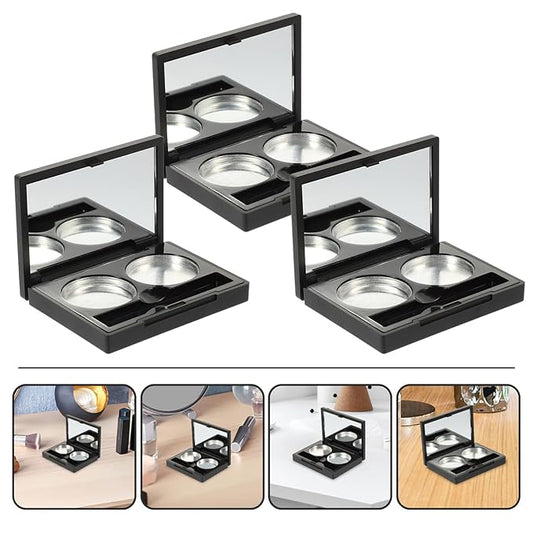 Balacoo Empty Eyeshadow Palette: 3 Sets Empty Makeup Eyeshadow Box Magnetic Makeup Case Travel Eyeshadow Container Cosmetics Eyeshadow Pans for Makeup