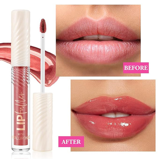 Glitter Lip Gloss, Clear Lip Glow Gloss, Hydrating And Moisturizing, Lip Gloss For Women With High Shiny Finish