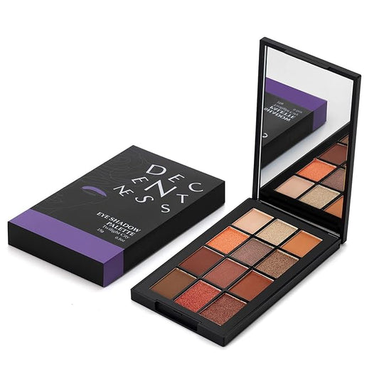 12 Colors Eyeshadow Palette Makeup Shades Nude Matte Shimmer Glitter Pigment, Pro Long Lasting&Waterproof Highlighting Makeup Palette,Ideal Gift(Twilight City)