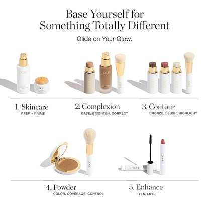 Ogee Complexion Perfecting Liquid Foundation - Lightweight Tinted Moisturizer For Face (Anjou 11.5N - Deep Beige, Golden Undertones) - with Vitamin C & Jojoba Oil - Certified Organic & Made in USA