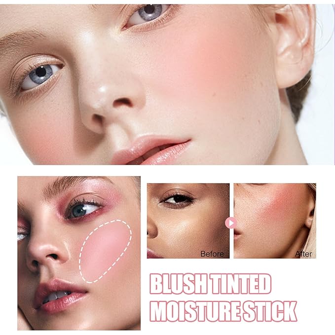 Rare Beauty Liquid Blush Stick Cream Blusher, On-The-Go Blush Brushes for Makeup Cheeks, Suitable for All Skin Types (pink)