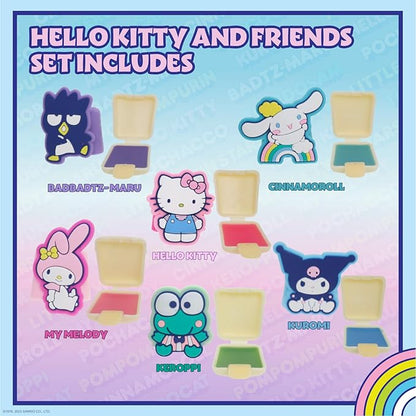 Townley Girl Hello Kitty and Friends 6 pack Fruit Flavored Lip Gloss Pucker Pop Set, Ages 3+ Perfect for Birthdays, Stocking Stuffers, Holidays, School Rewards, Spa Days, Slumber Parties, and More