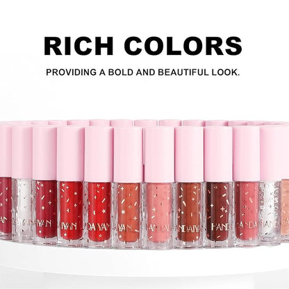 12Pcs Nude Matte Liquid Lipstick Set, Waterproof Long Lasting Non-Stick Cup 12 Colors Nude Lipstick 24 Hour Not Fade Matte Lipstick Professional Lip Gloss Makeup Mother's Day Gift Sets for Women