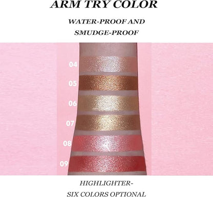 Highlighter Makeup, Liquid Highlighter Beauty Wand, Long Lasting Blendable Highlighter Stick Makeup with Cushion Applicator, 09, 0.68 Fl Oz