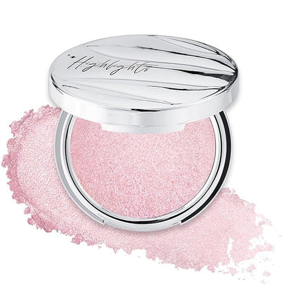 Erinde Shimmer Face Highlighter Makeup Powder, Cream to Powder Glow Finish, Lightweight & Healthy Radiance, Long Lasting Luminous Face Body Highlighter Makeup, 03 Dreamweave Glow
