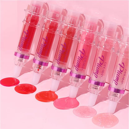 3 Colors Lip Plumping Booster, Spicy Lip Plumper Gloss Lip Plumping Oil, Ultra-Hydrating Nourishing Plump and Pout Lip Plumper, Glossy Finish Fuller Natural Lip Makeup Mother's Day Gift-03#04#05#