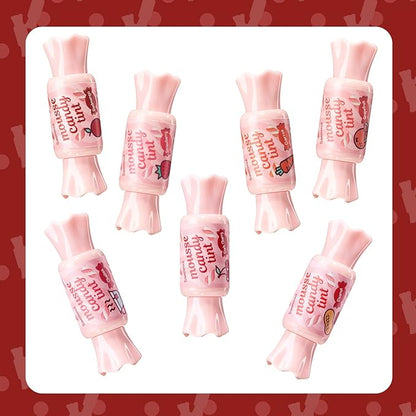 THESAEM Saemmul Mousse Candy Tint #7 Dark Cherry Mousse - High Pigment Matte Finish Long Lasting Lip Stain with Honey Extracts to Hydrate Lips - Weightless & Smudge-Proof, 0.3 fl.oz.