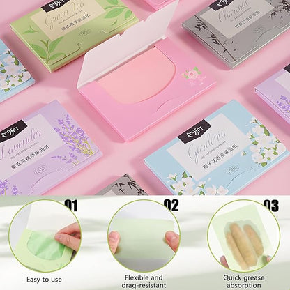 700Pcs Oil Absorbing Facial Sheets,Oil Blotting Paper Sheets Blotting Paper Oily Skin Portable Blotting Papers for Face & Nose