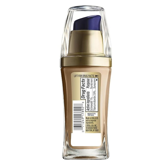 L'Oreal Paris Visible Lift Serum Absolute Foundation, Natural Beige, 1 Ounce