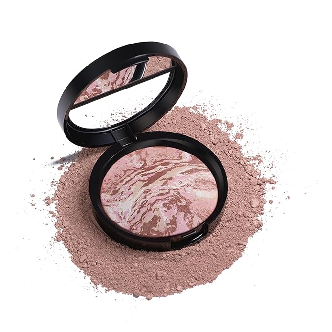 Baking Foundation, Highlighter Finishing Powder Makeup Setting Finishing Semi-Matte Finish