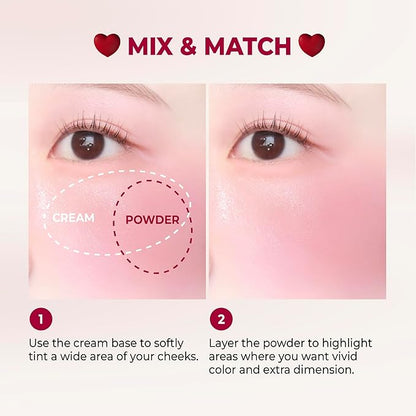 COLORGRAM TINTIN DORY DUO BLUSHER 05 RED HEART DUO