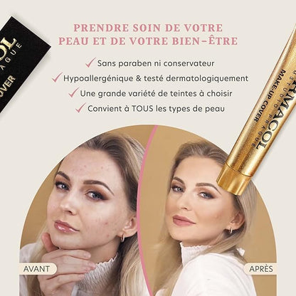 Dermacol - Full Coverage Foundation, Liquid Makeup Matte Foundation with SPF 30, Waterproof Foundation for Oily Skin, Acne, & Under Eye Bags, Long-Lasting Makeup Products, 30g, Shade 210