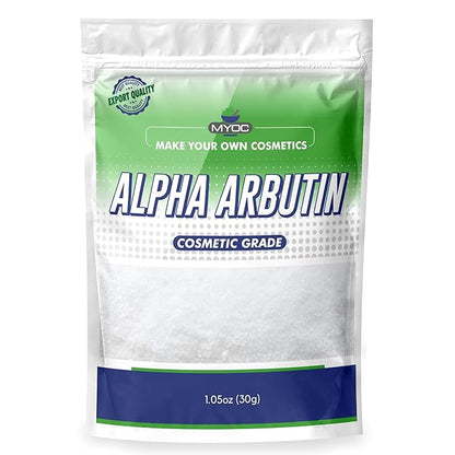 Alpha arbutin Powder-30gm 100% Pure Cosmetic Grade Raw Material with no adulterants for DIY and Skincare Industrial use- Skin Serums & Toners/Manage Dark Spots, Promotes Clean & Clear Skin