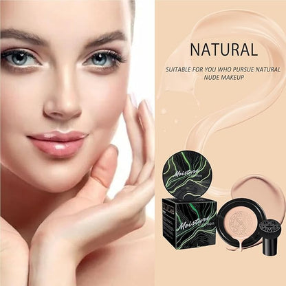 Cedar and Ash Cc Cream, Cedar and Ash Makeup, Cedar and Ash Concealer, Moisture Cushion CC Cream Foundation, Long Lasting Full Coverage Waterproof for All Skin Types (Dark Brown)