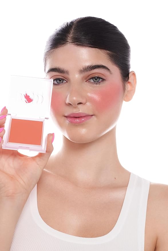 Silky Matte Blush - Luxurious Blush Powder for Cheeks, Long-Lasting, Natural, Powder Blush Palette, Complements All Skin Tones, Cruelty-Free, Vegan, Pigmented - Angel Baby